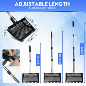 Airjam adjustable handle at 35 inches supports comfortable cleaning for tall or short users.