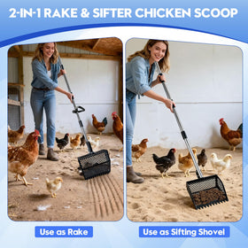 Airjam adjustable handle at 48.5 inches for mid-range reach and stable grip.