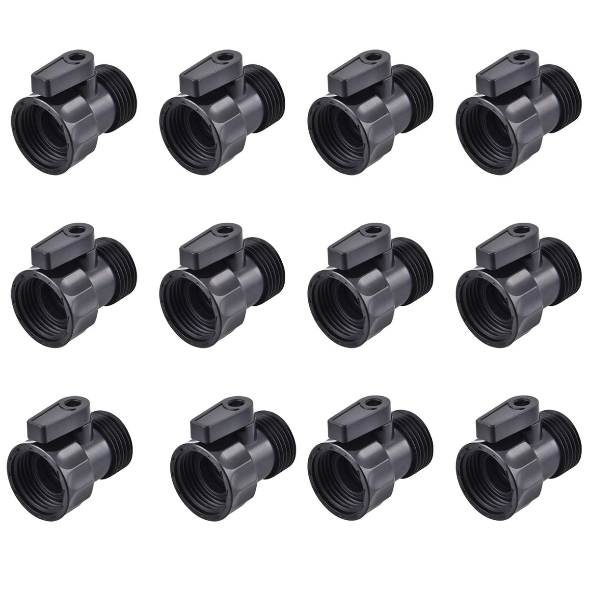 AIRLUNCH 12-pack valve thread for American hoses ensures snug fit.