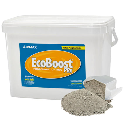 Airmax EcoBoost PRx bottle pour demonstrates easy pond treatment