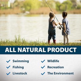 Airmax EcoBoost PRx works with PondClear bacteria for clearer water
