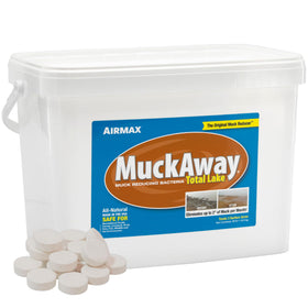 Airmax MuckAway tablets close-up for natural muck removal in ponds