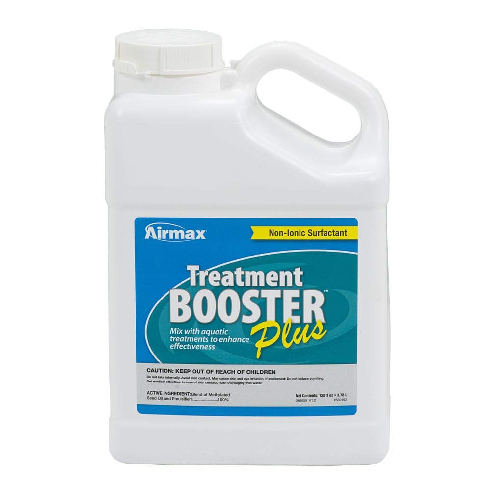 Airmax Treatment Booster Plus bottle pouring to boost absorption.