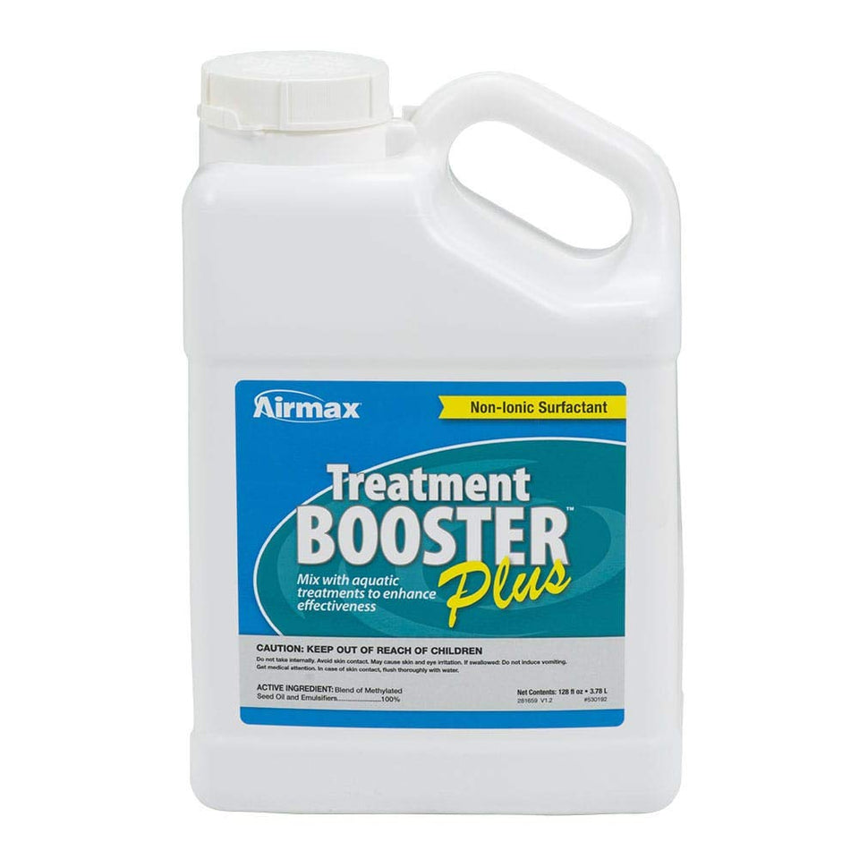 Airmax Treatment Booster Plus bottle pouring to boost absorption.