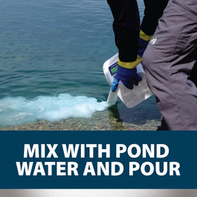 Airmax WipeOut edge application shows shoreline treatment for even coverage.