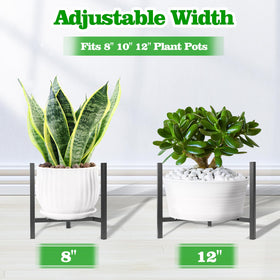 Airpark heavy-duty iron plant stand provides sturdy support for heavy pots
