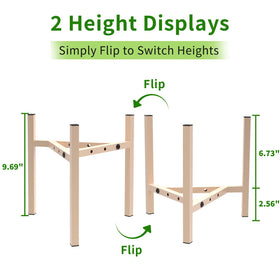 Airpark heavy-duty iron plant stand provides strong support for large pots.