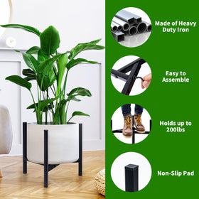 Airpark non-slip feet protect floors while keeping plants steady
