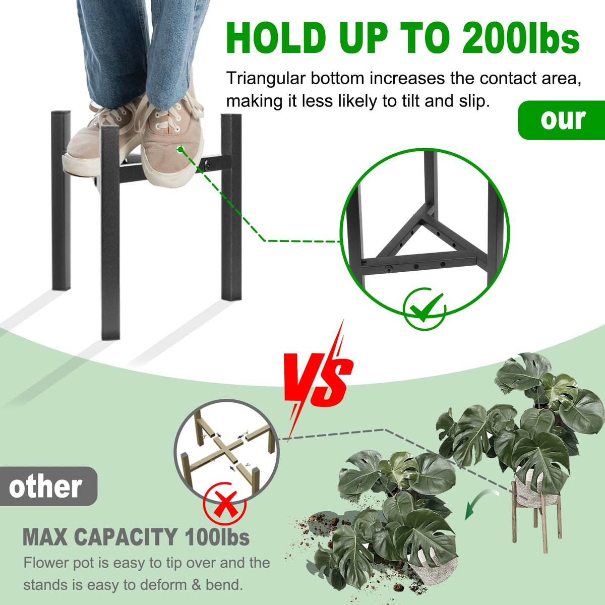 Airpark compatible with 8-12 inch pots for versatile setups