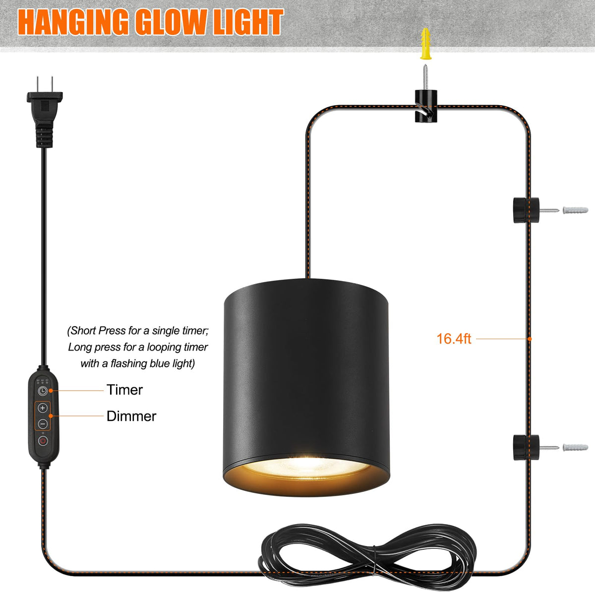 Airseafar 3600K black glow light for herbs and blooms indoors.