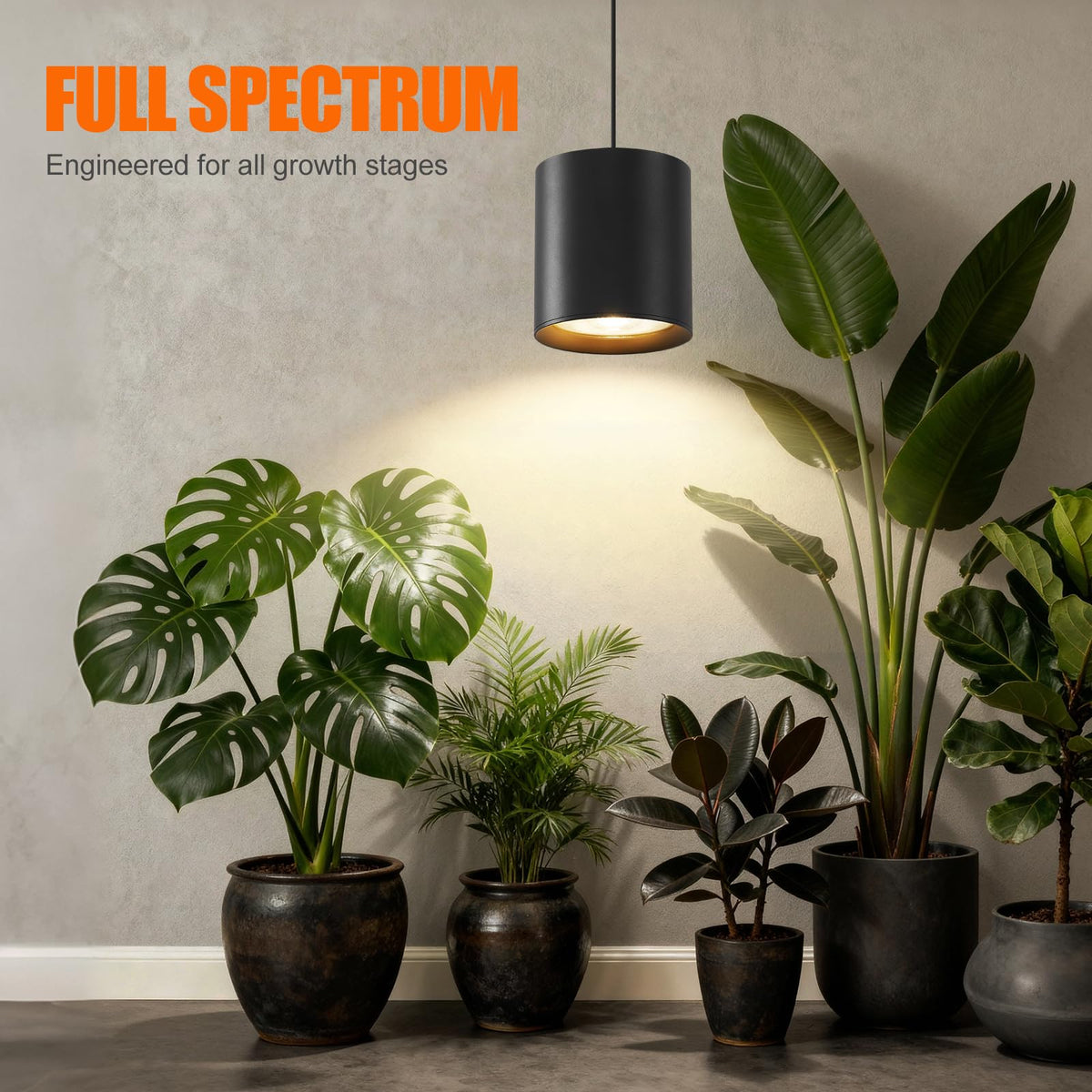 Airseafar adjustable hanging kit lets you set ideal light height.