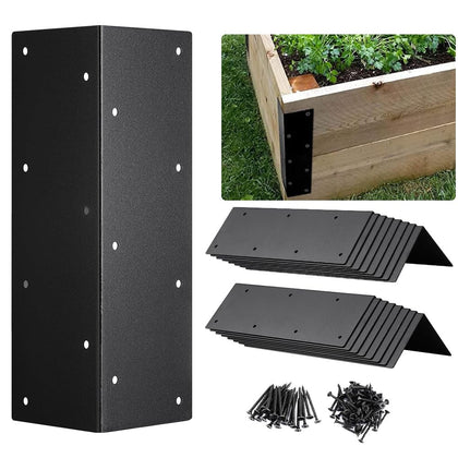 Airsnigi raised-bed corner bracket set provides sturdy framing for DIY garden beds.