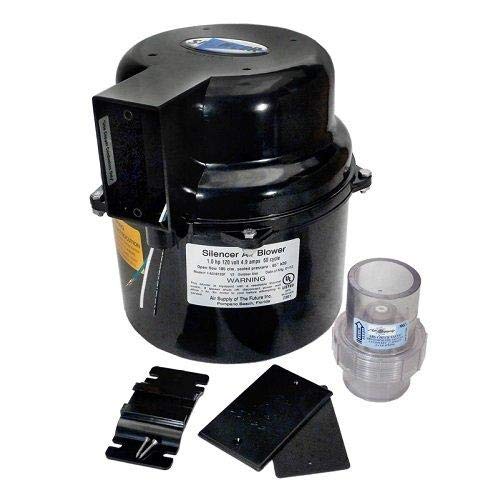 Air Supply Silencer spa blower foam path design reduces clogging over time