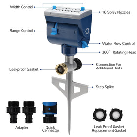 Airthereal AquaVive SR16 quick-connect adapter enables secure, tool-free hose attachment.