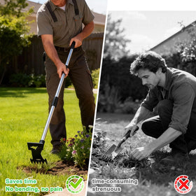 Aishkimo extension poles keep you comfortable during extended gardening sessions.