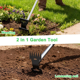 Aishkimo 2-in-1 design covers multiple garden tasks.