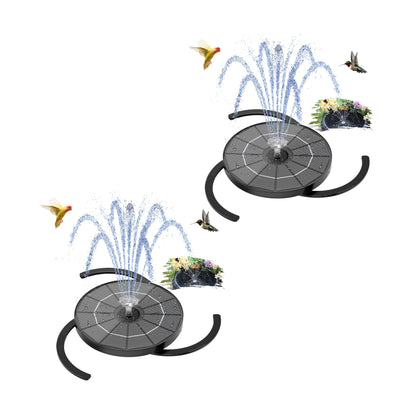 AISITIN 3.5W solar panel powers fountain spray in direct sunlight.
