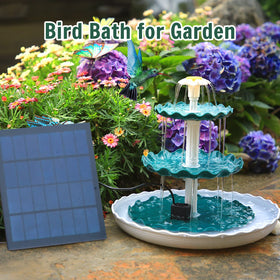 AISITIN bird bath set enhances outdoor décor while inviting wildlife