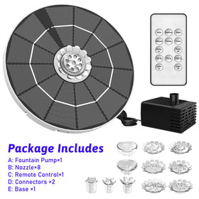 AISITIN versatile setup for bird baths, ponds, and garden spaces