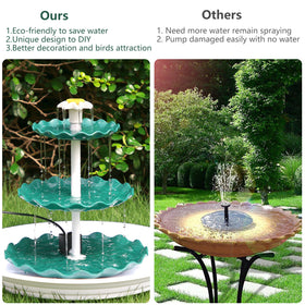 AISITIN detachable solar pump enables versatile DIY water features.