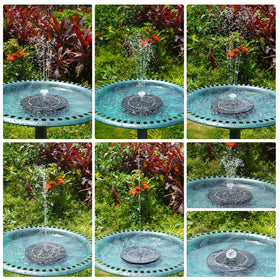 AISITIN eight-color LED lights image creating garden ambiance at night