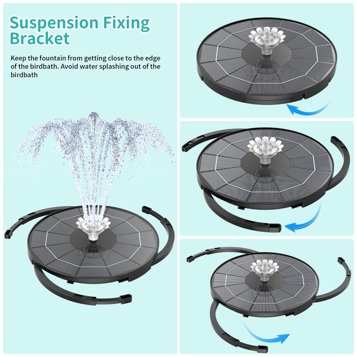AISITIN hollow basin supports weight with water, sand, or stones for stability