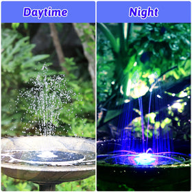 AISITIN LED colorful lights illuminate the fountain at night
