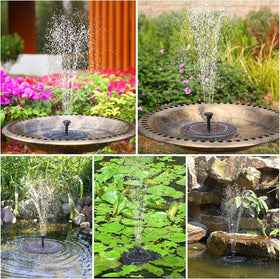AISITIN solar-powered water feature inviting birds to drink and bathe.