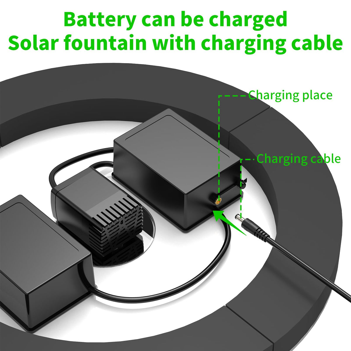 Remote control for AISITIN solar fountain with mode and height tuning