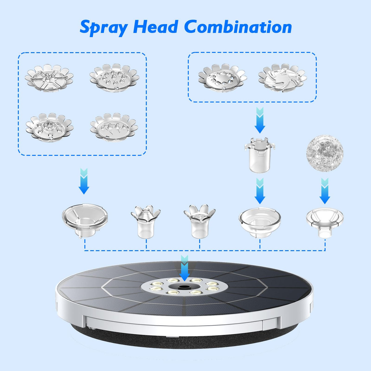 AISITIN three retractable brackets secure the fountain securely