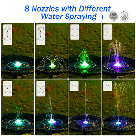 AISITIN retractable brackets stabilize the fountain in the bird bath