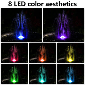 AISITIN solar fountain features 3000mAh battery for extended use