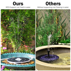 AISITIN solar fountain is easy to install and maintain