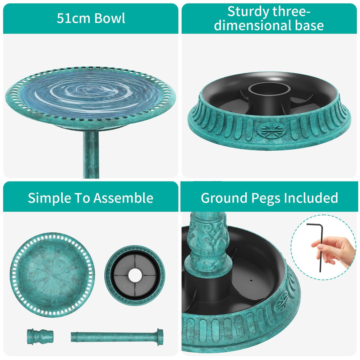AISITIN solar fountain kit assembly shows easy setup for quick outdoor enjoyment