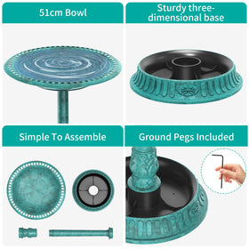 AISITIN solar fountain kit assembly shows easy setup for quick outdoor enjoyment