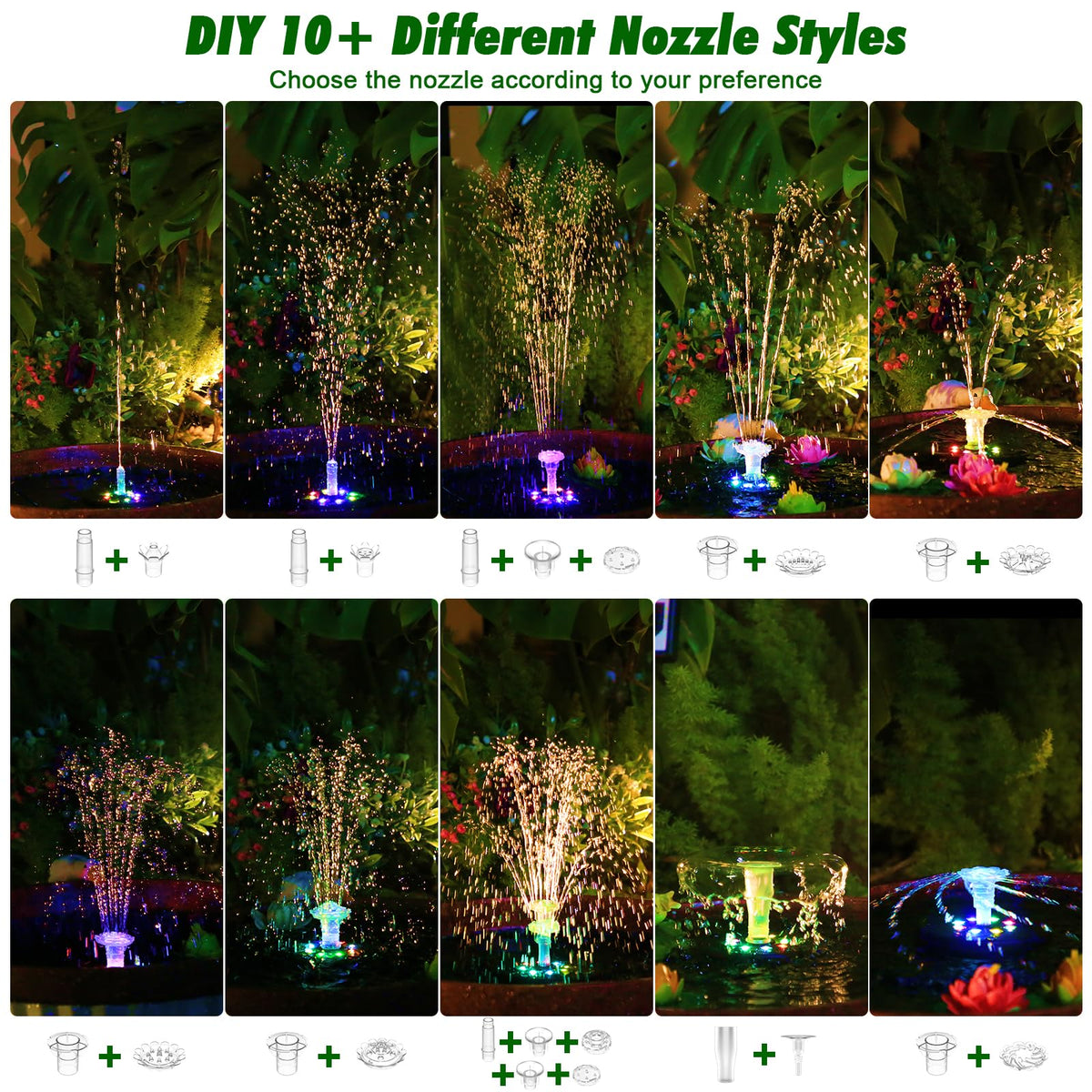 AISITIN assembly components simplify outdoor fountain setup