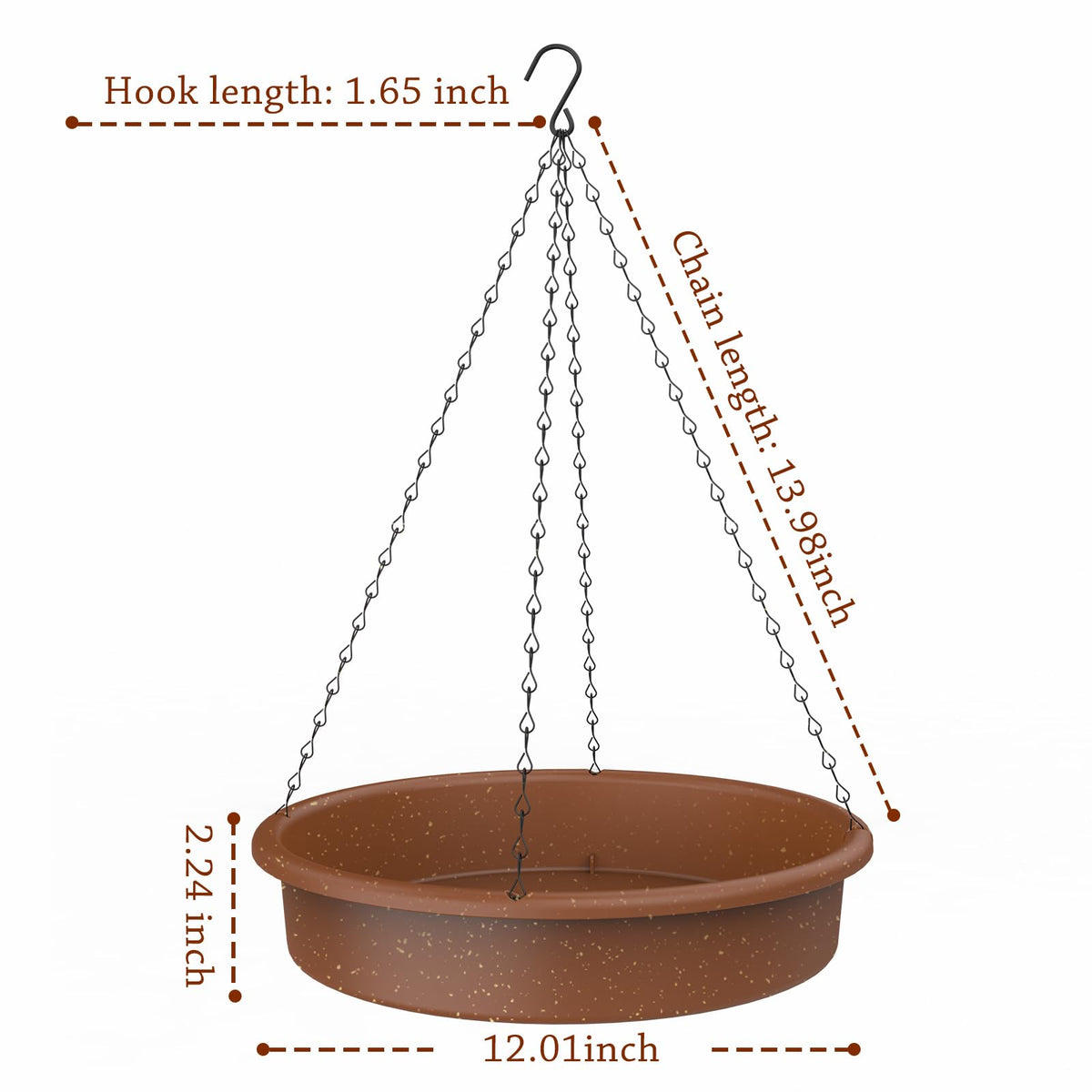 AISITIN rust-proof metal chain supports durable hanging.