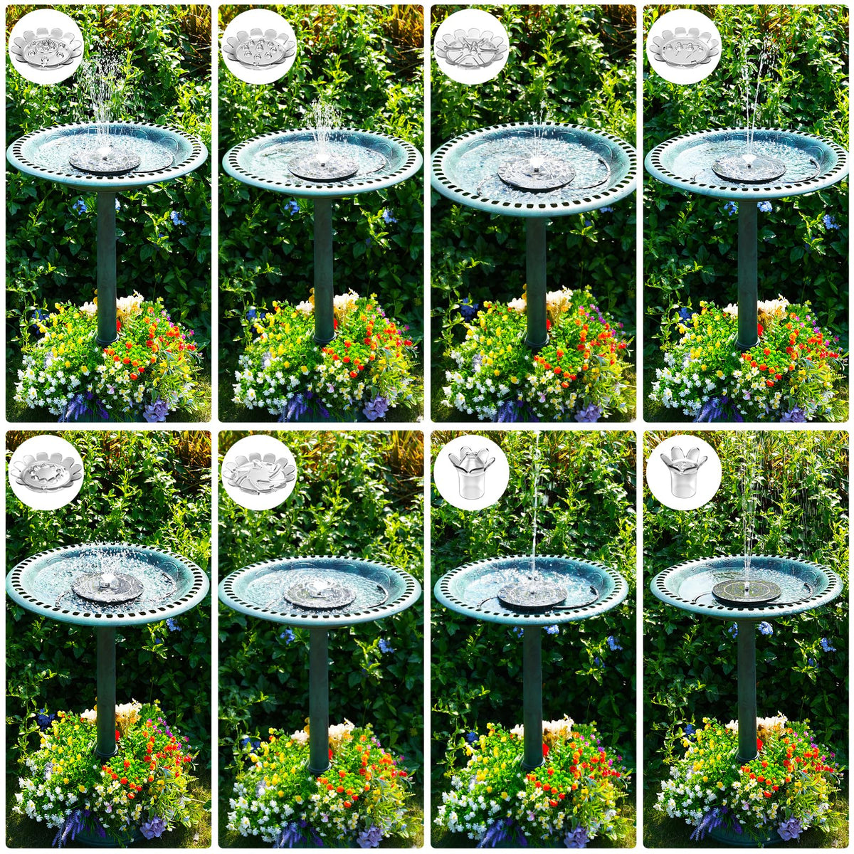 AISITIN wind-stable base keeps the bird bath steady in breezy conditions