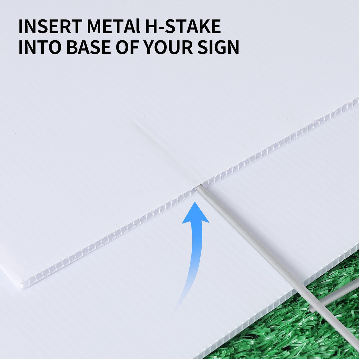 AITIKUE weatherproof corrugated plastic close-up shows durable surface in rain