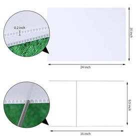 AITIKUE yard sign stakes in H-design provide stable outdoor mounting
