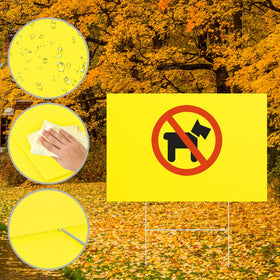AITIKUE yard signs with stable H-stake design resist tipping