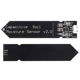 AITRIP capacitive soil moisture sensor closeup highlights corrosion resistance for outdoor use.
