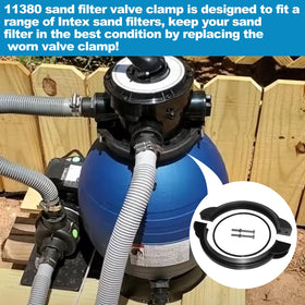 Fits Intex 12- or 14-inch sand filters for compatibility