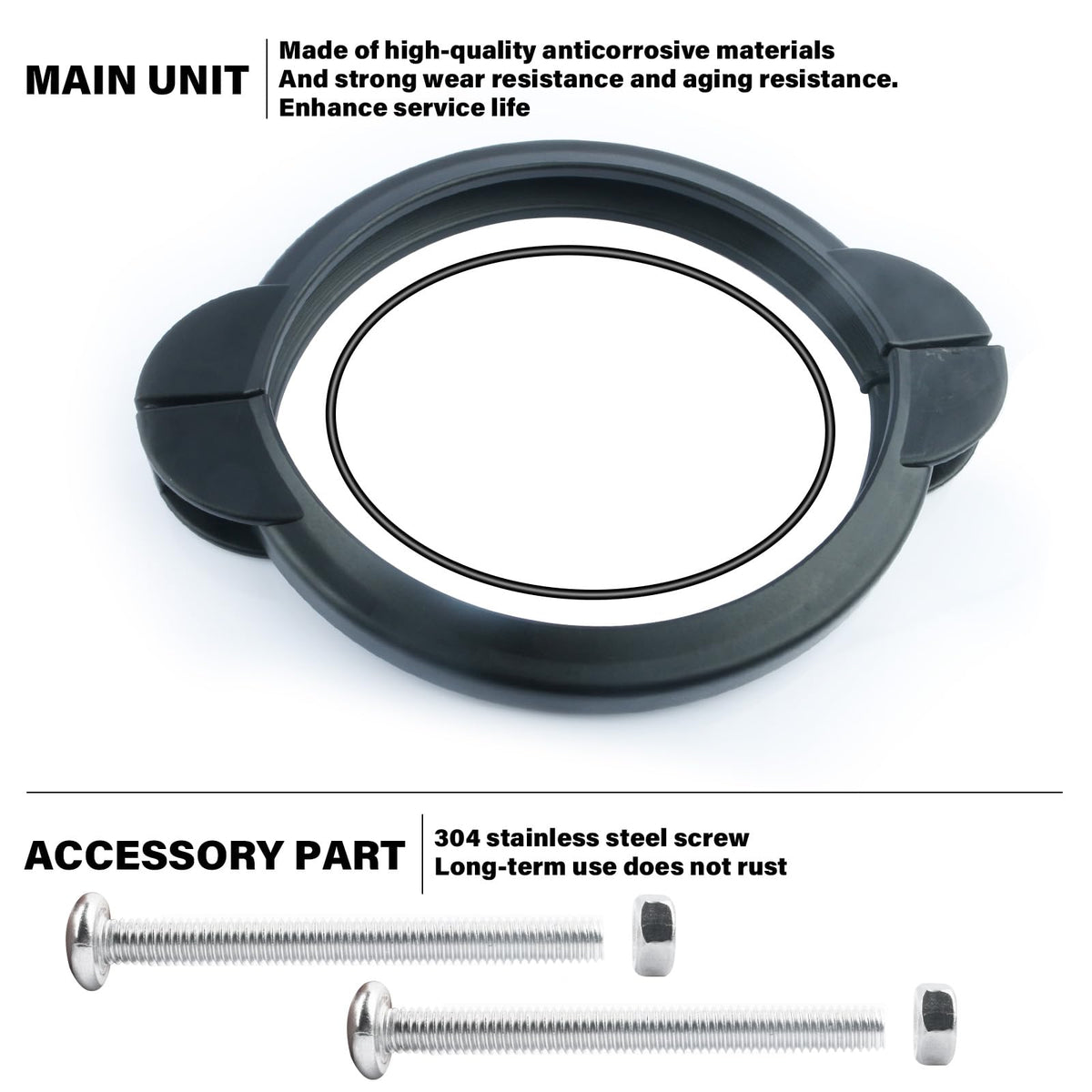 Hand-tighten then light tool finish during installation