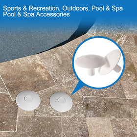 Aitruman cover in use, protecting pool sleeve area