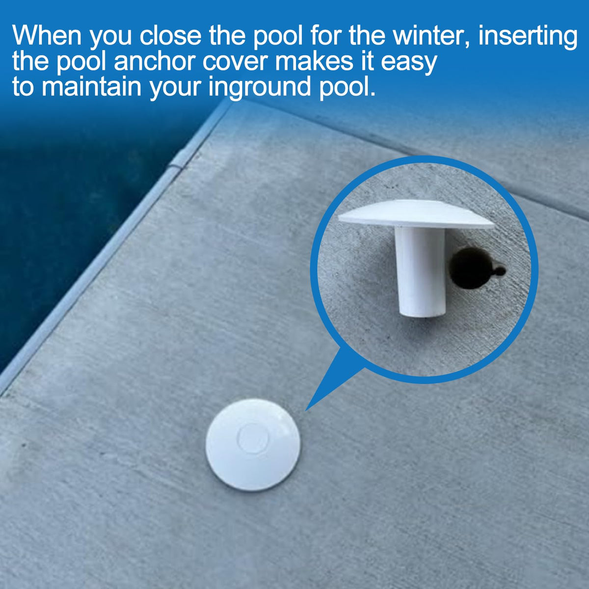 Aitruman white polymer socket cover, saltwater resistant material