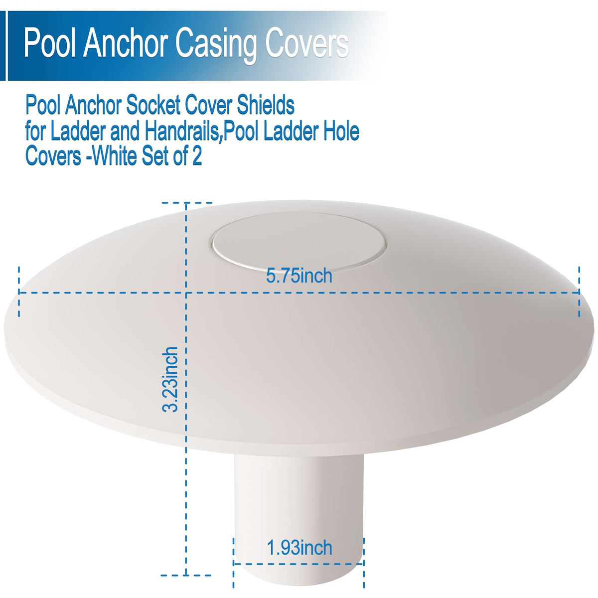 Aitruman white socket cover side profile, slim durable design