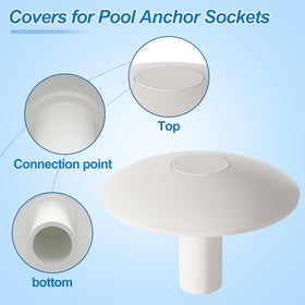 Aitruman white drain-design cover top view for quick drainage