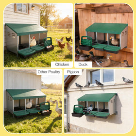 Aivituvin galvanized steel construction for durable nesting boxes