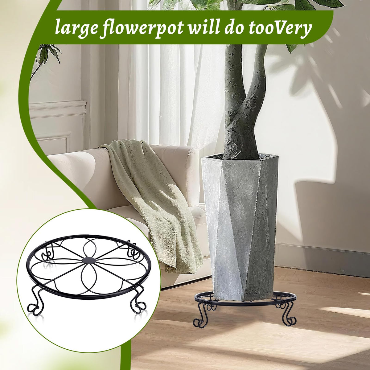 Aivkoif corner-friendly design fits patios, balconies, and window sills.